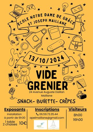 Vide grenier OGEC et APEL