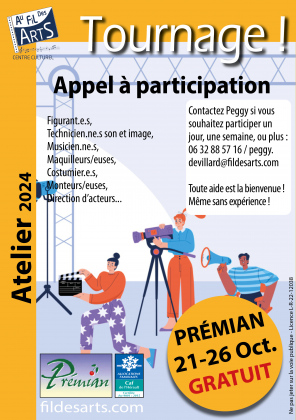 Tournage de film Appel à participation, tous âges, tous niveaux