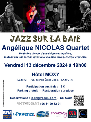 JAZZ SUR LA BAIE avec Angélique NICOLAS Quartet