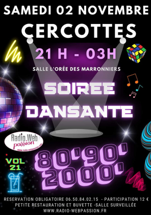 Soirée Dansante année 80 / 90 / 2000