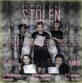 STOLEN : Un concert Techno-rock, Post Punk, Dark Wave, Noise