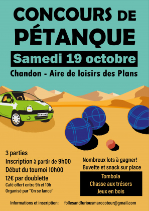 Concours de pétanque en doublettes