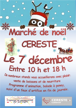 Marché des Noël de Céreste en Luberon