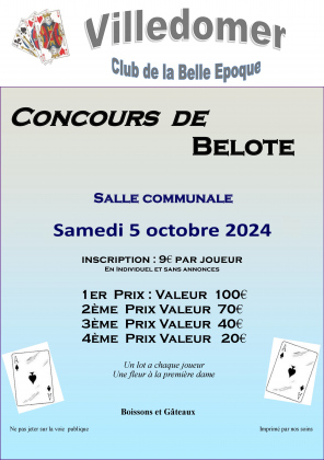 Concours de belote