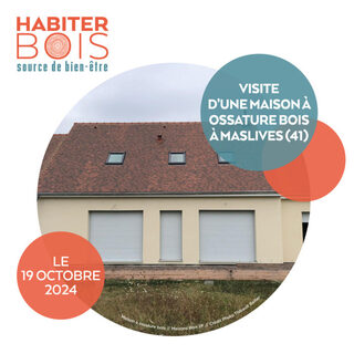 Visite de chantier d'une maison à ossature bois passive