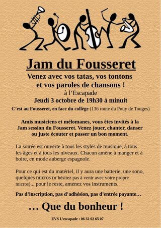 JAM SESSION DU FOUSSERET