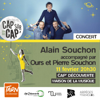 Alain Souchon, accompagné par Ours & Pierre Souchon