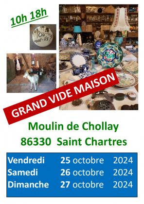 Important Vide Maison au Moulin