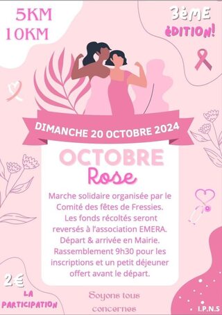 Marche solidaire organisée par le Comité des fêtes de Fressies 🎀🚶