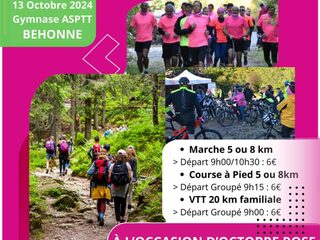 OCTOBRE ROSE - MARCHE, COURSE ET VTT