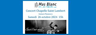 Concert Chapelle Saint Lambert à Mas Blanc les Alpilles