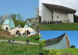 Lucien Kroll / Le Corbusier  architectures en écho. Malsaucy/ Ronchamp