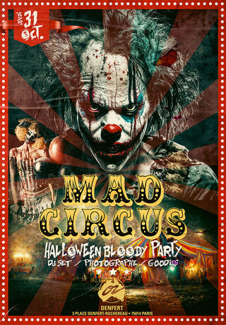 Mad Circus / Halloween Party 2024 @ Café Oz Denfert