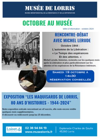 Rencontre-débat avec Michel Lerude au Musée de Départemental de la Résistance et