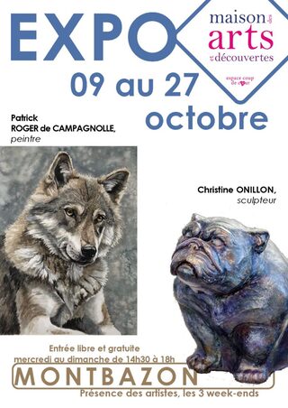 Christine Onillon, sculpteur et Patrick Roger de Campagnolle, peintre