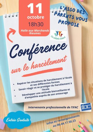 CONFÉRENCE HARCÈLEMENT