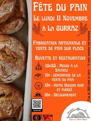 Fête du pain - La Gurraz - 11/11/2024